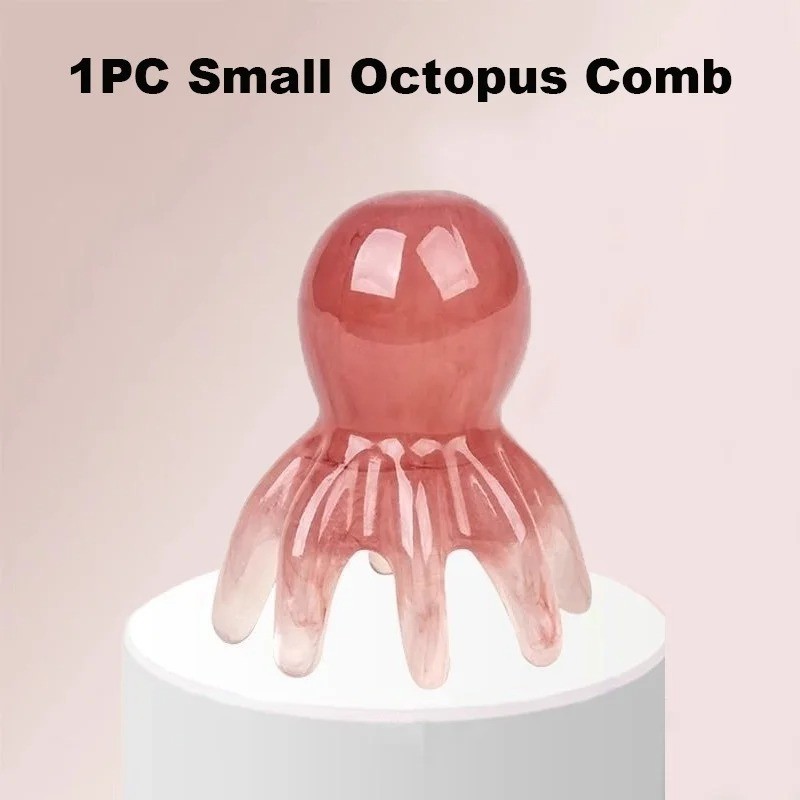 Octopus Massage Comb Resin Scalp Massager Acupuncture Tool for Fatigue