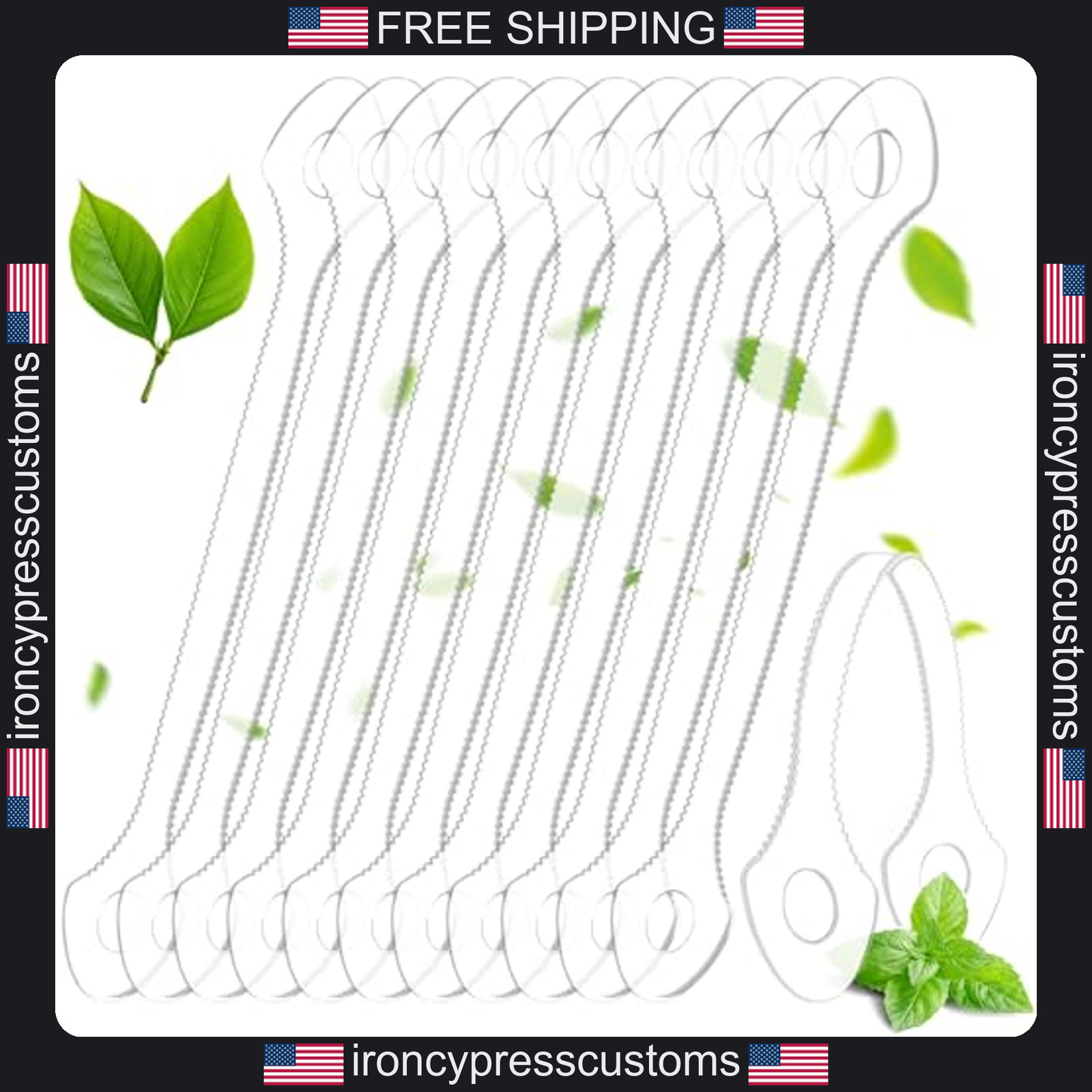 50 Pack Disposable Tongue Scrapers for Oral Hygiene