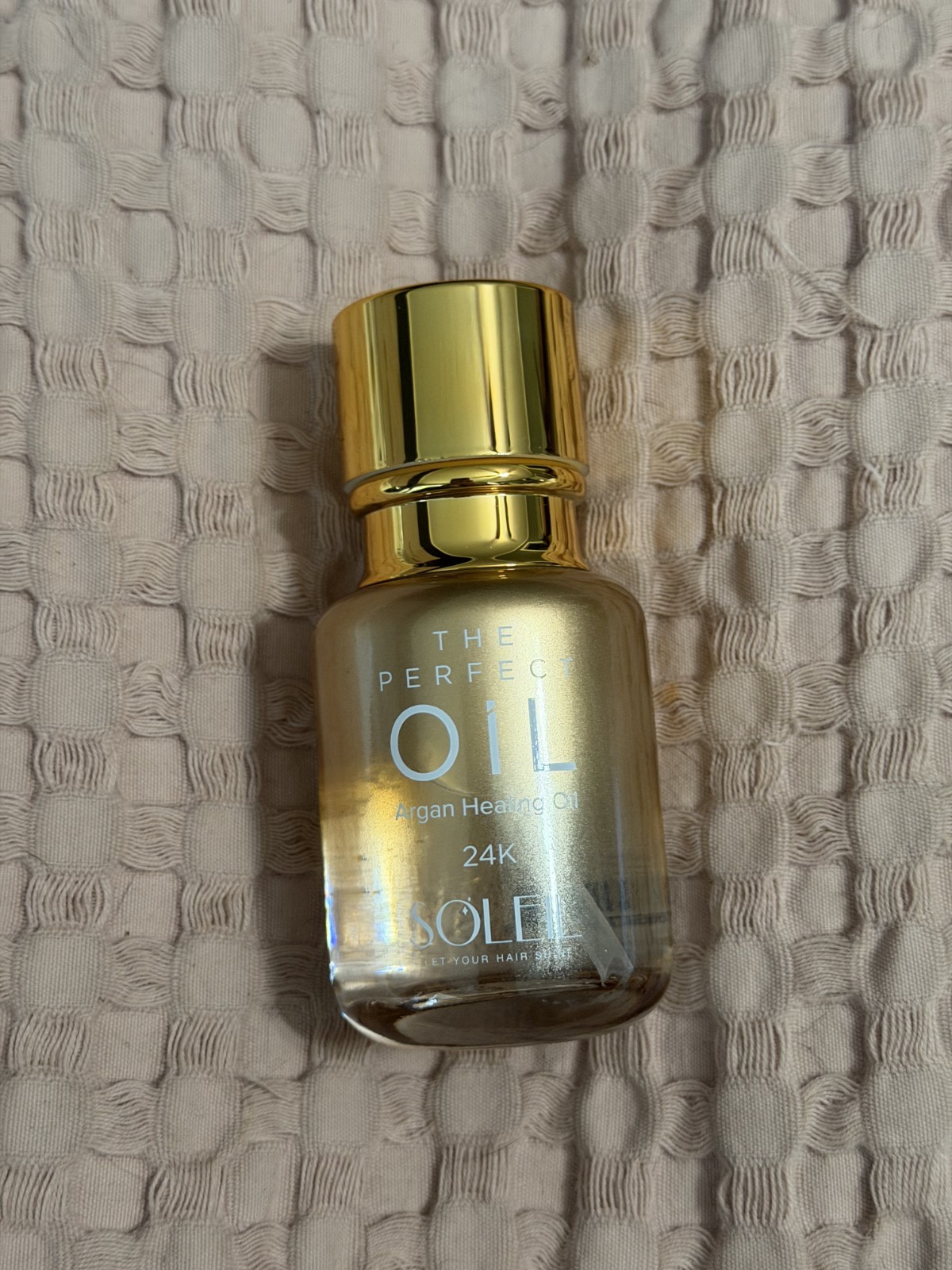 New Soleil The Perfect Oil 24K Argan Healing Hair Oil Gold Shine 1.69 fl oz
