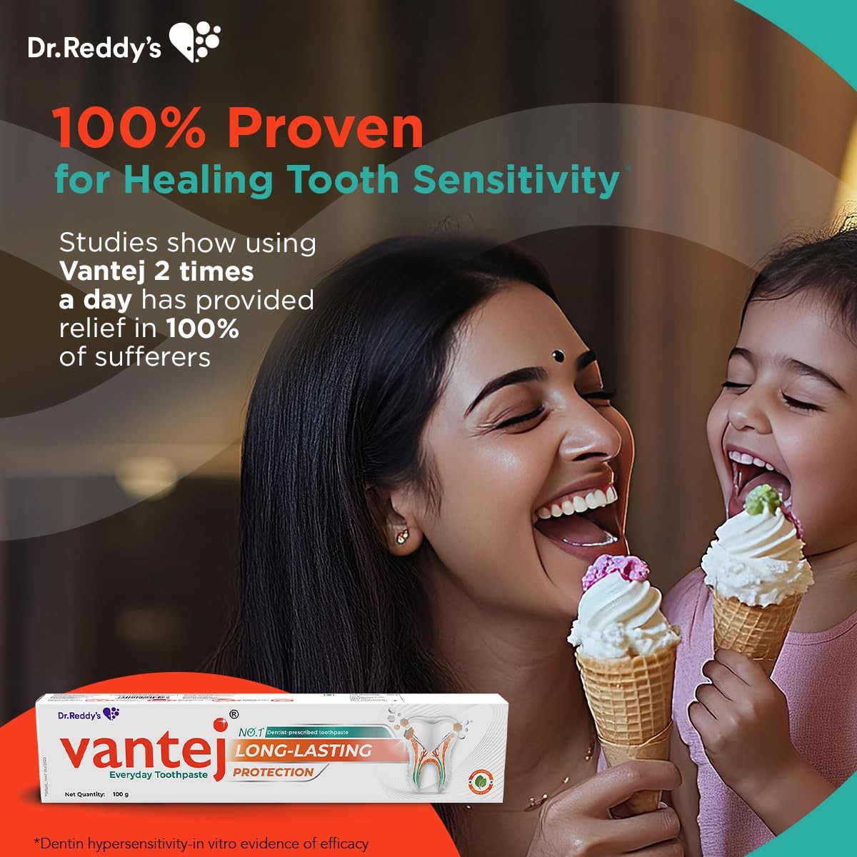 Dr Reddy’s Vantej Toothpaste Advanced Formula Suitable For Sensitive Teeth – 70g