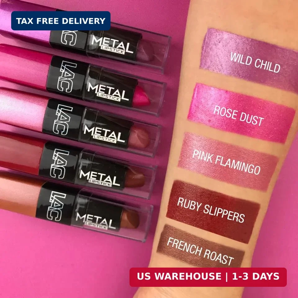 L.A. COLORS Metal Lipstick, Ruby Slippers CML567