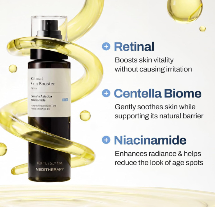 MEDITHERAPY Retinal Skin Booster Serum 5.07oz Korean Skincare Niacinamide