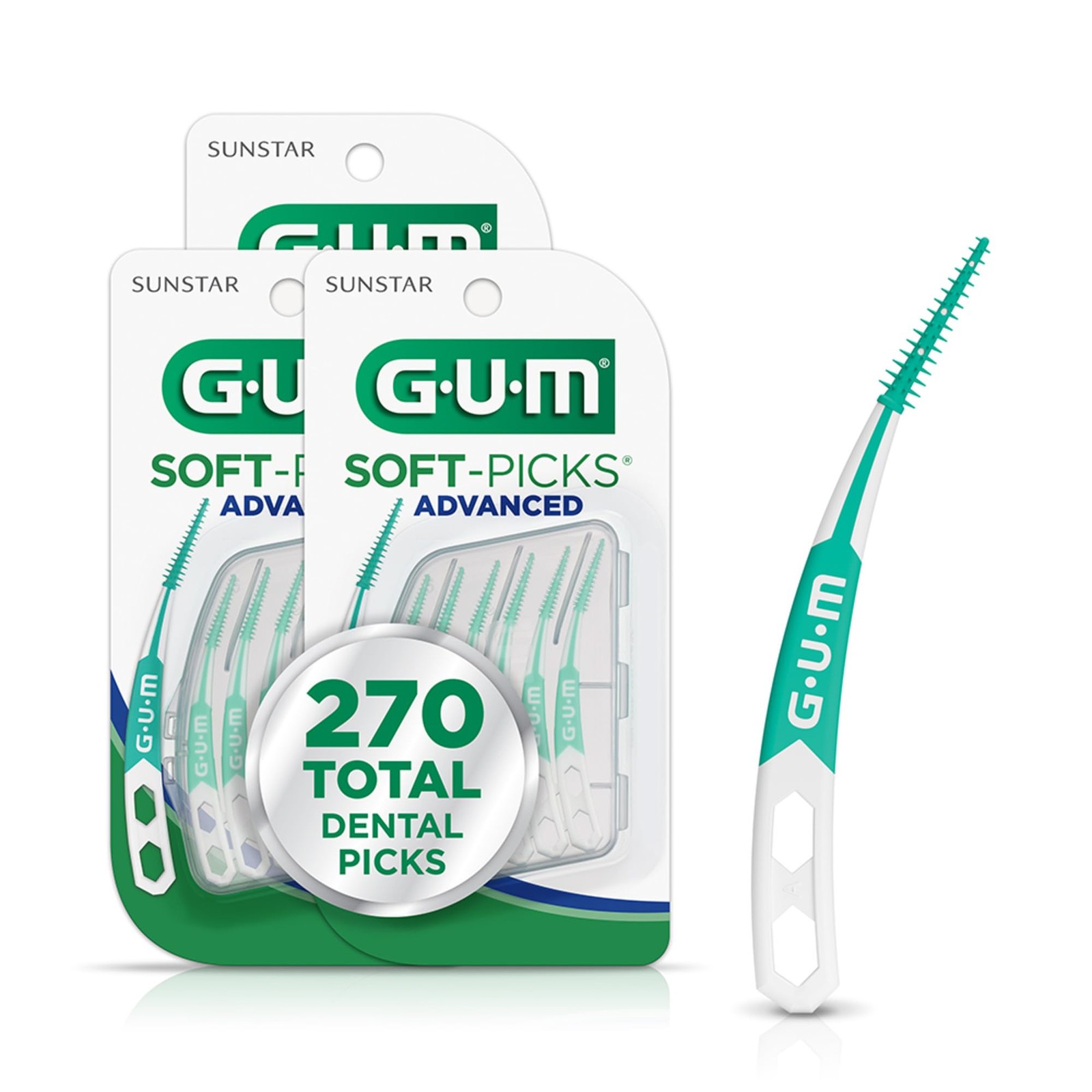Soft-Picks Advanced, Easy-to-Use Interdental Picks for Plaque Removal and Hea…