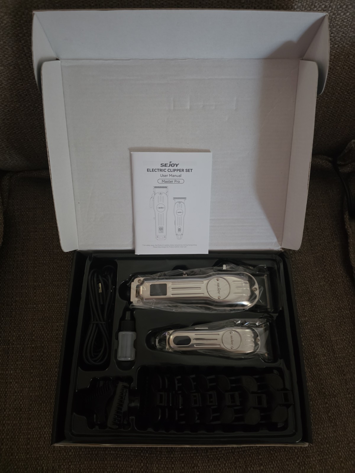 Sejoy Men’s Electric Clipper Set Professional Barber Hair Cutting Machine Set