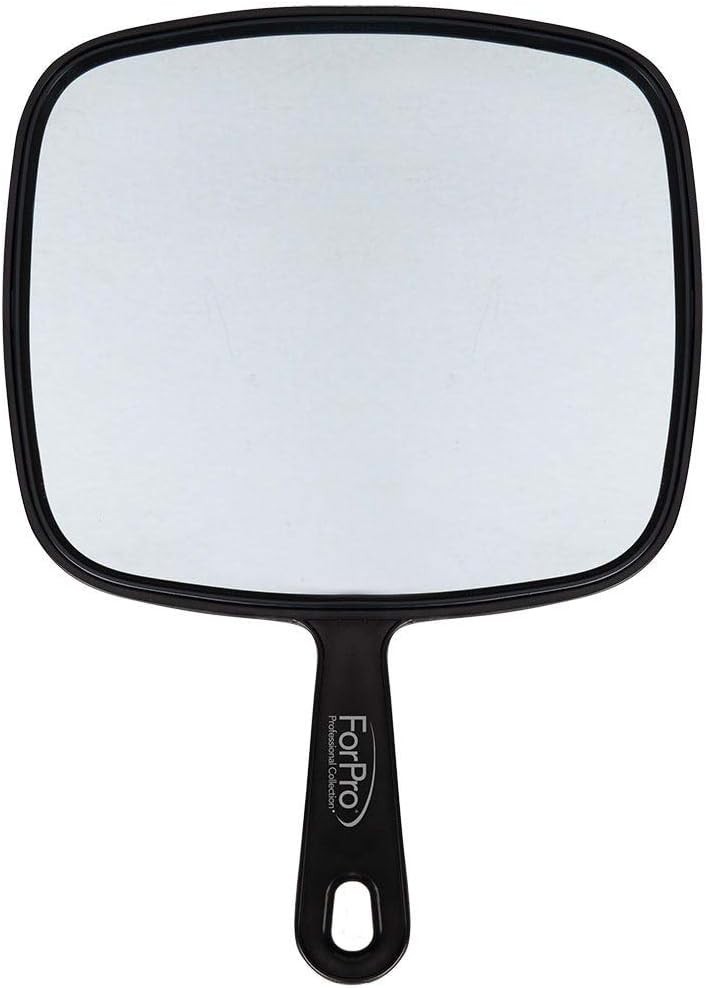 Hand Held Mirror Extra Large For Barber Lady Makeup Beauty Cosmetic With Handle
