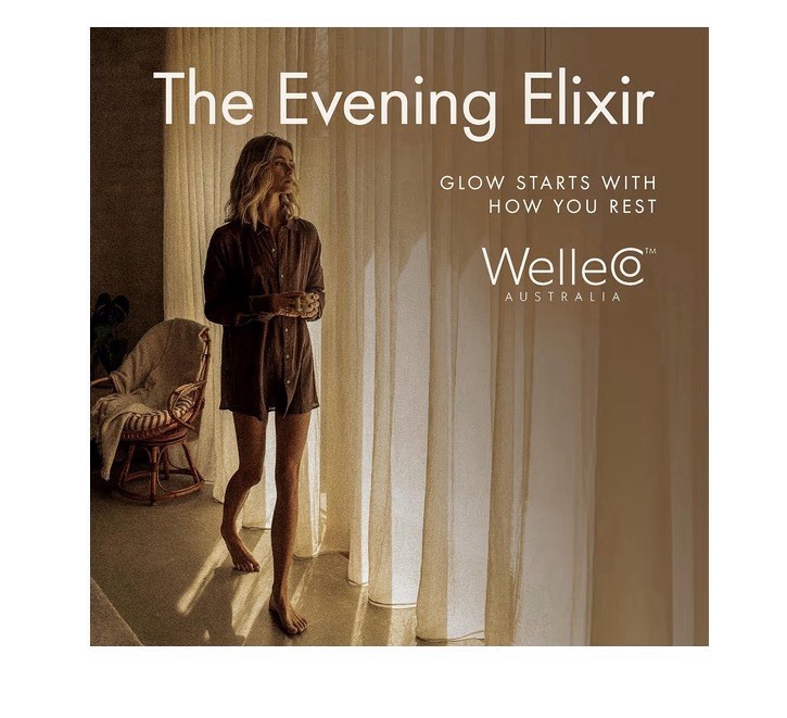 WelleCo Evening Elixir Chocolate Powder Dietary Supplement 5.3 oz Vegan