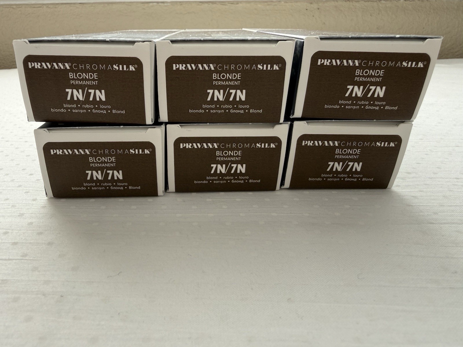 Pravana ChromaSilk Creme Hair Color – 7N Blonde (6 Boxes)