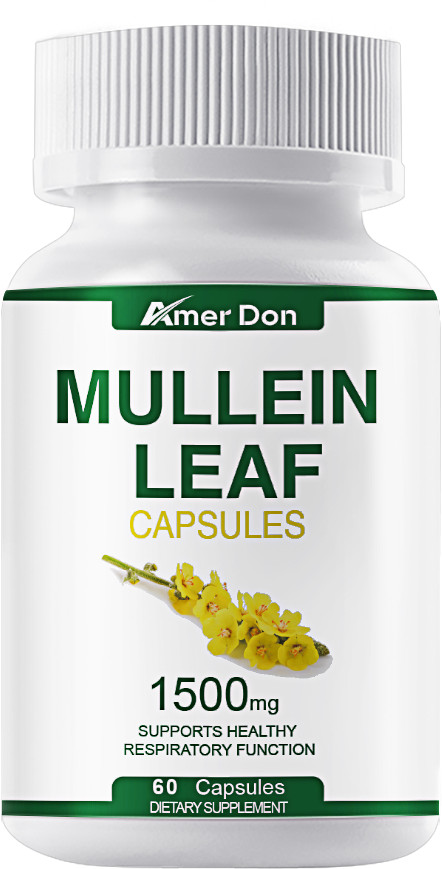 Mullein Leaf Capsules – Lung Cleanse & Cough Relief, Respiratory Health, Detox