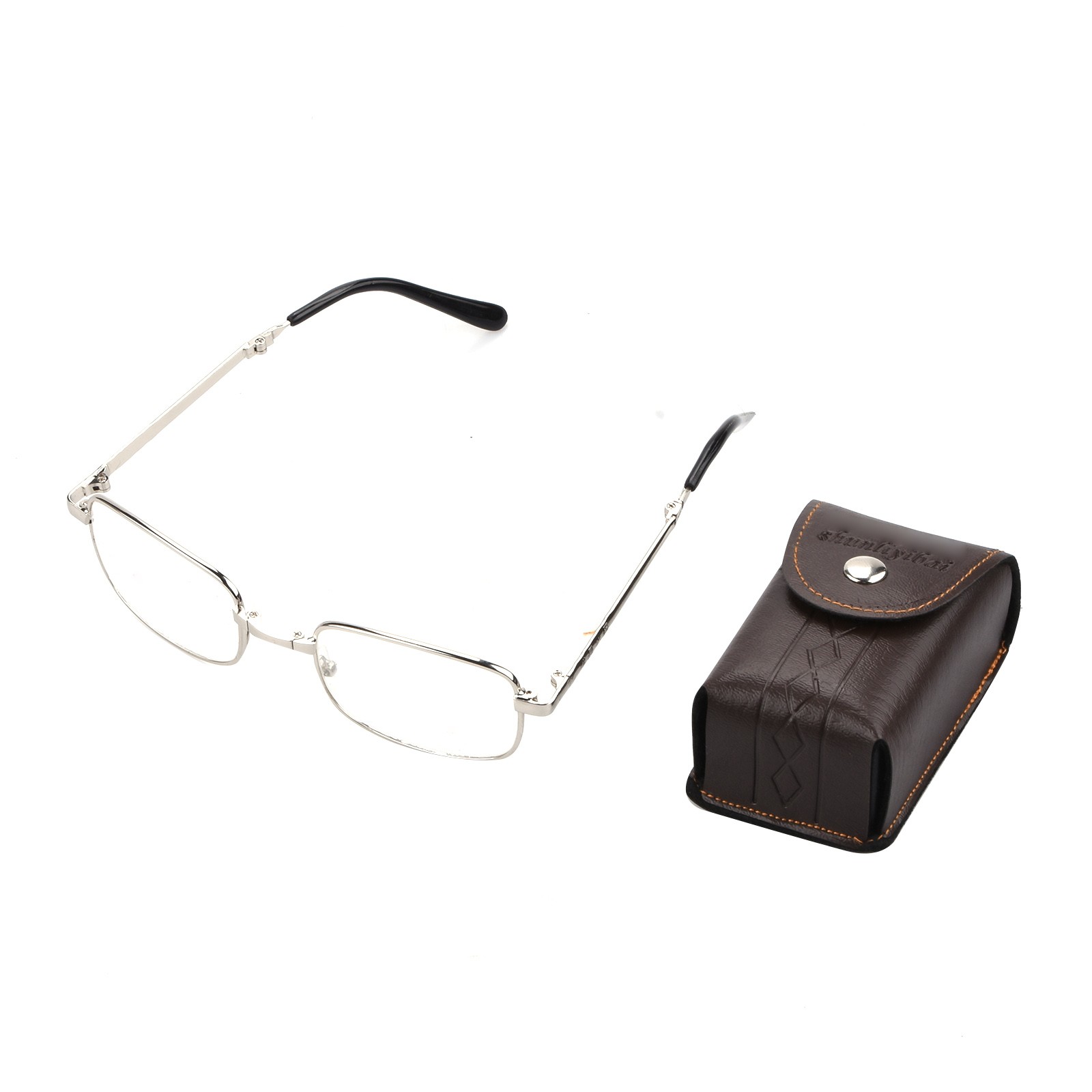 Unisex Fashion +150° Foldable Reading Glasses Presbyopia Glasses w/ Case yy