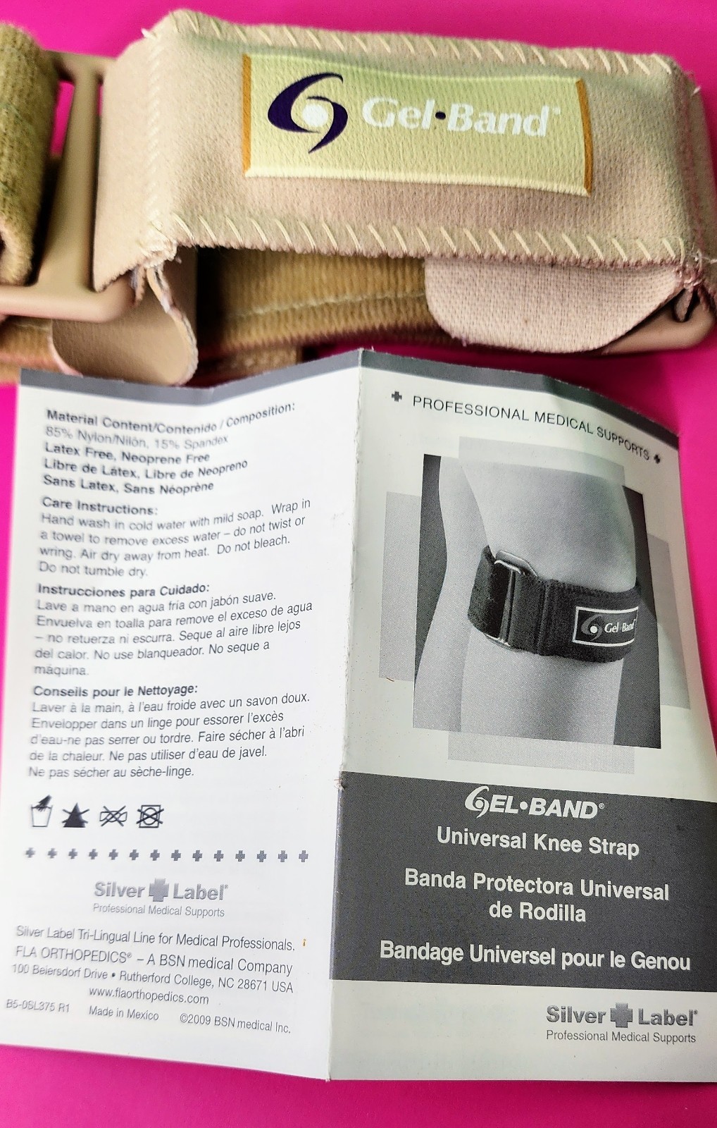 GelBand Universal Patella Knee Strap Beige | Model 37-500030 | Latex Free