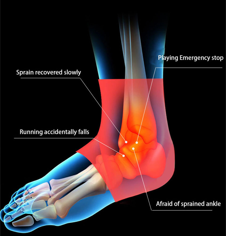 Women Men Adjustable Ankle Support Compression Ankle Brace Protector Sport Strap