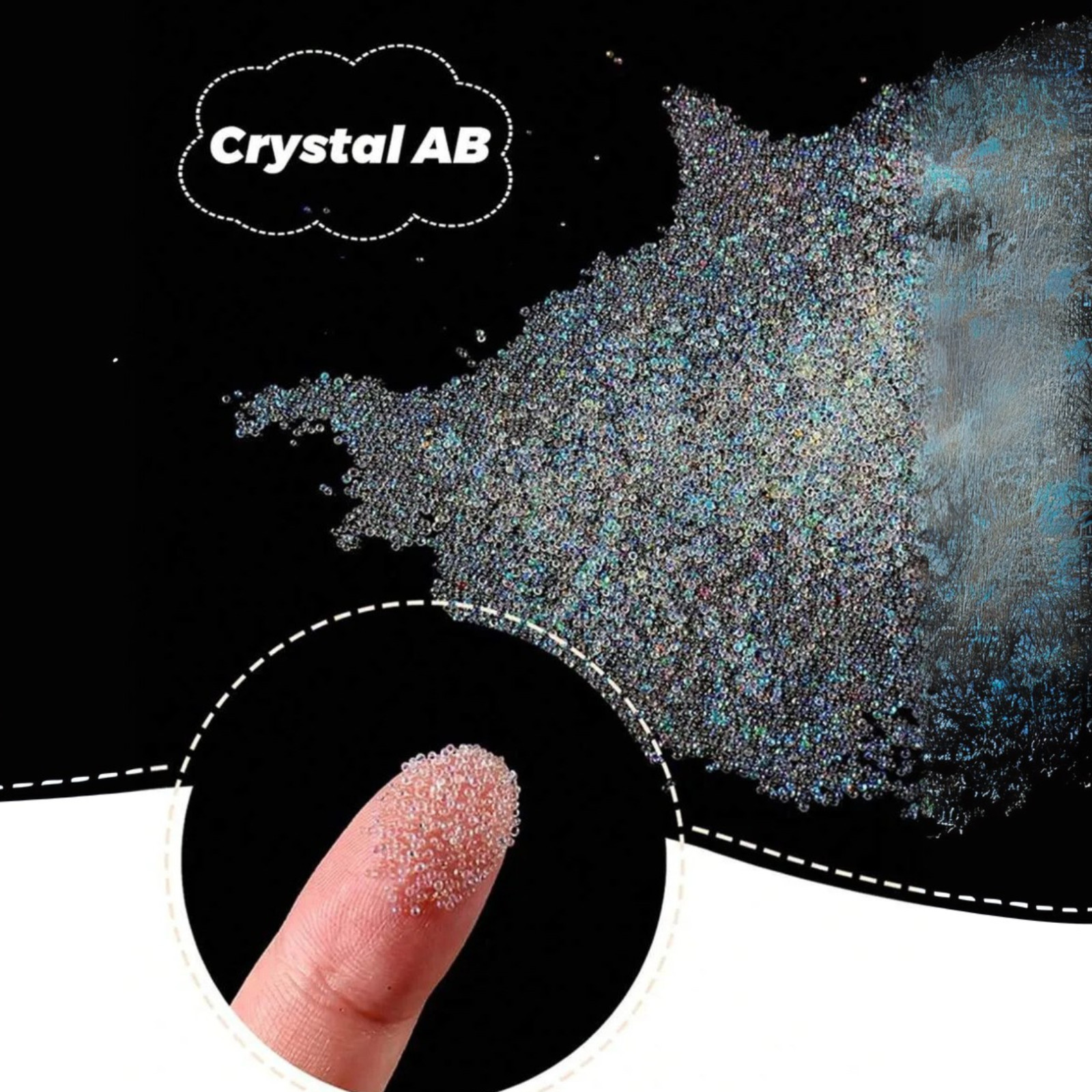 5000pcs Nail Caviar Beads For 3D Nail Art Mini Nail Ball Beads Nail Studs Charms
