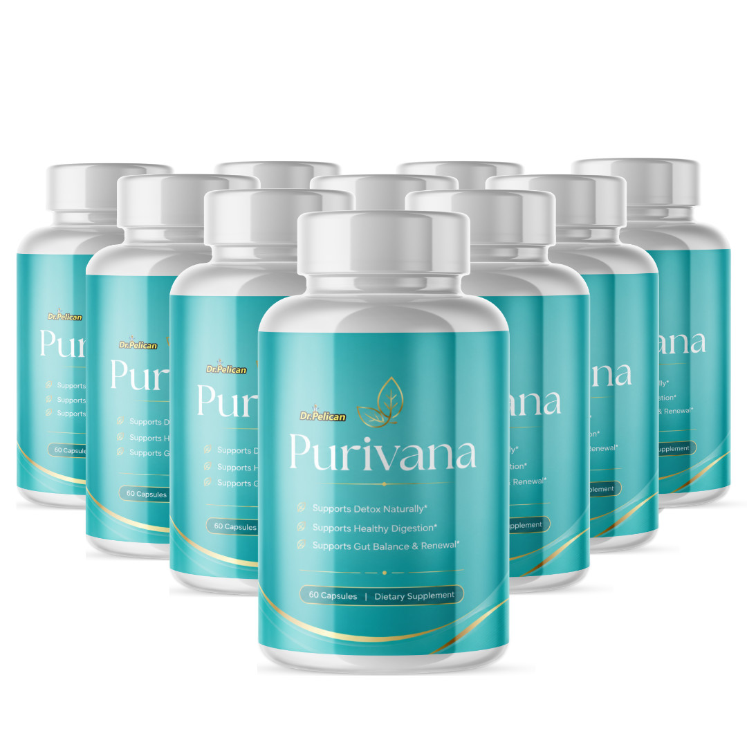 Purivana-Digestive Support- 10 Bottles- 600 Capsules