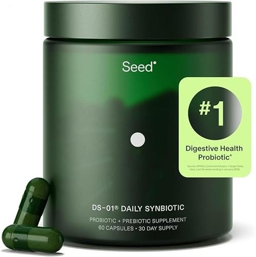 Seed DS-01 Daily Synbiotic – Immune Support, Bloating & Constipation Relief30day