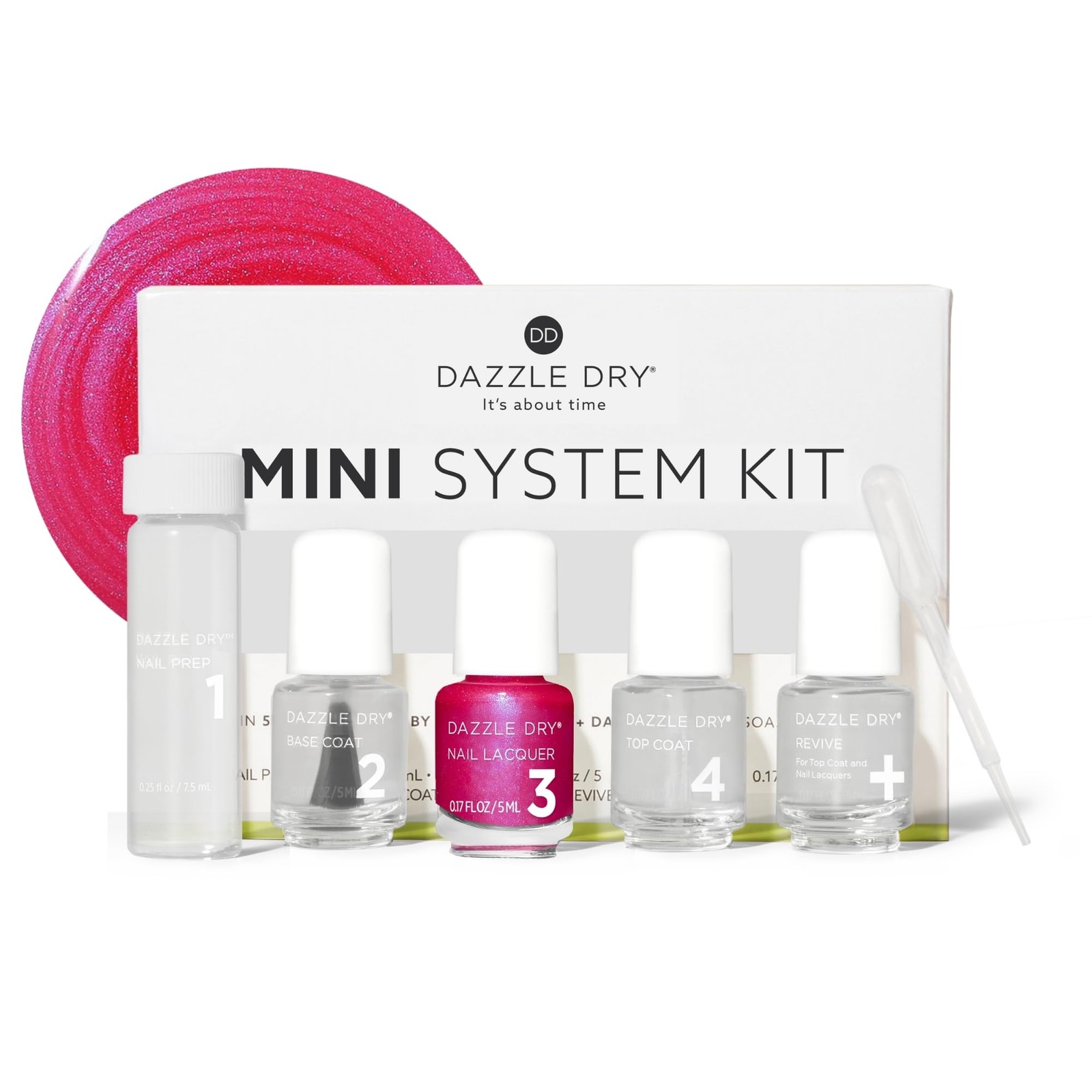 Dazzle Dry Mini Kit 4 Step 0.93 Fl Oz (Pack of 1), Beloved | 5 Piece Set
