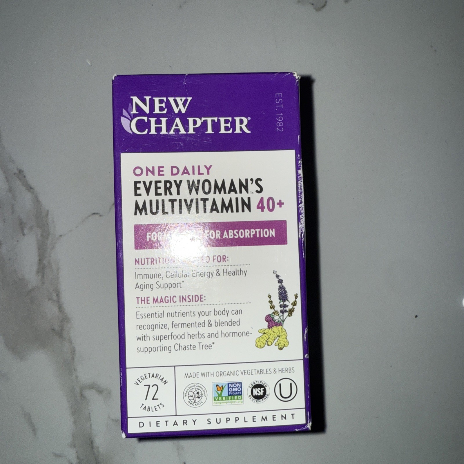 New Chapter Every Woman’s Multivitamin 40+, One Daily (72 Veg Tablets) Exp 7/26
