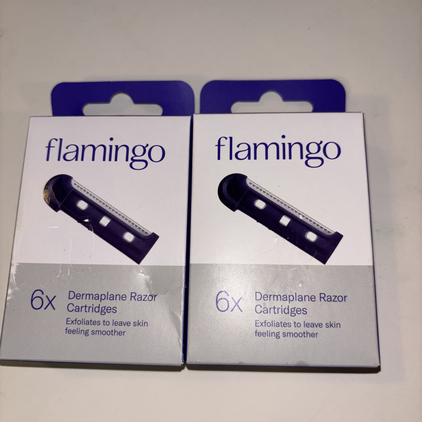 Flamingo Dermaplane Razor Refill Cartridges – 6 ct Lot Of 2 12 Total New.