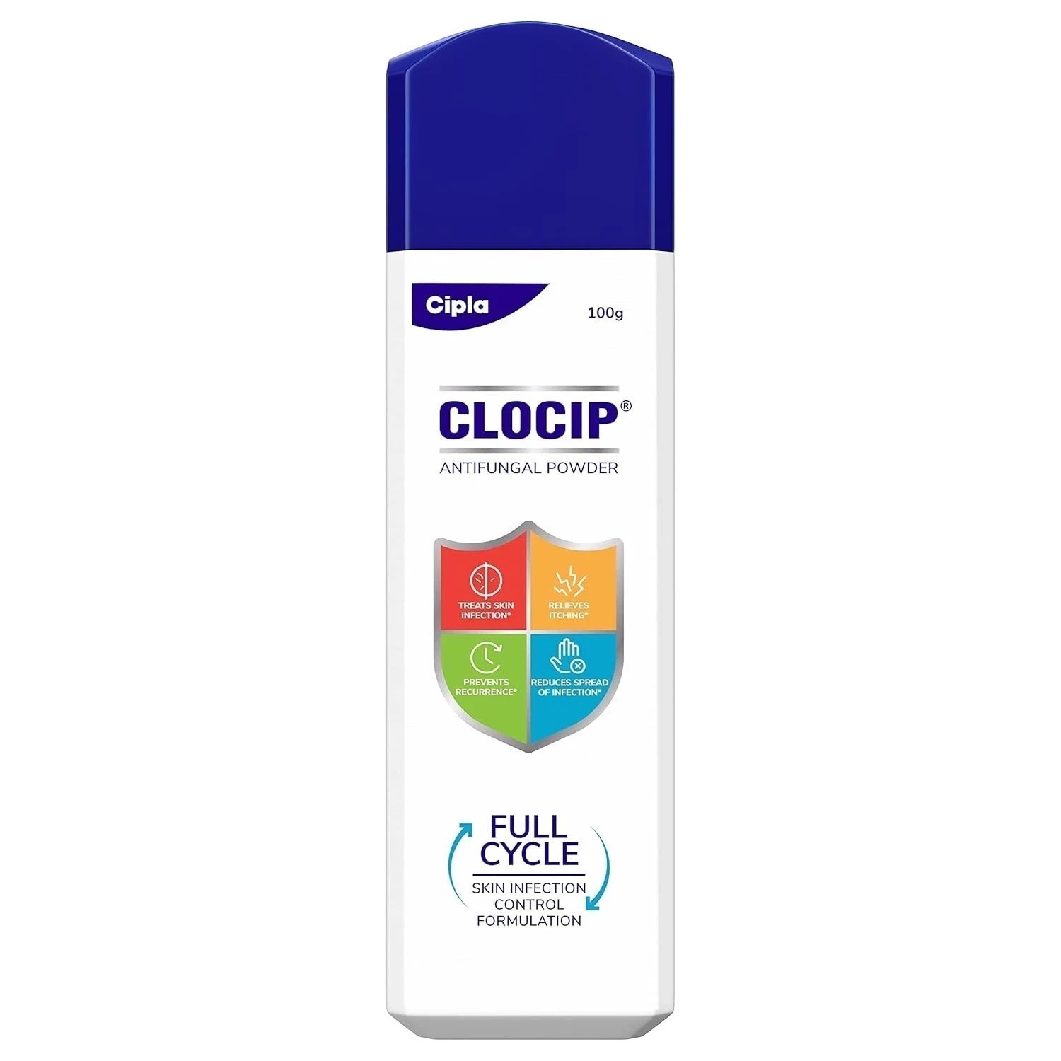 Cipla Clocip Antifungal Powder Relieves Itching | Treats Fungal Infections 100g