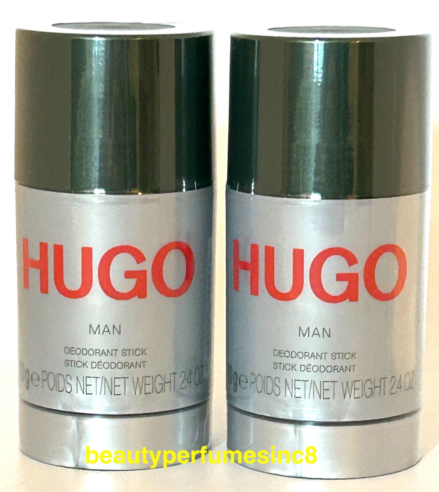 Lot of 2 PCs Hugo Man by Hugo Boss Deodorant Stick For Men 2.4 oz Brand New