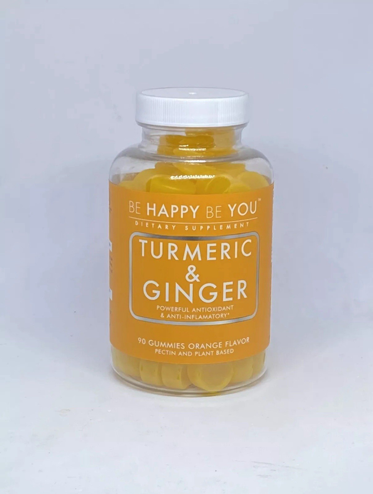 Be Happy Be You Turmeric & Ginger Anti-oxidant, Anti-Inflammatory, 90 Gummies