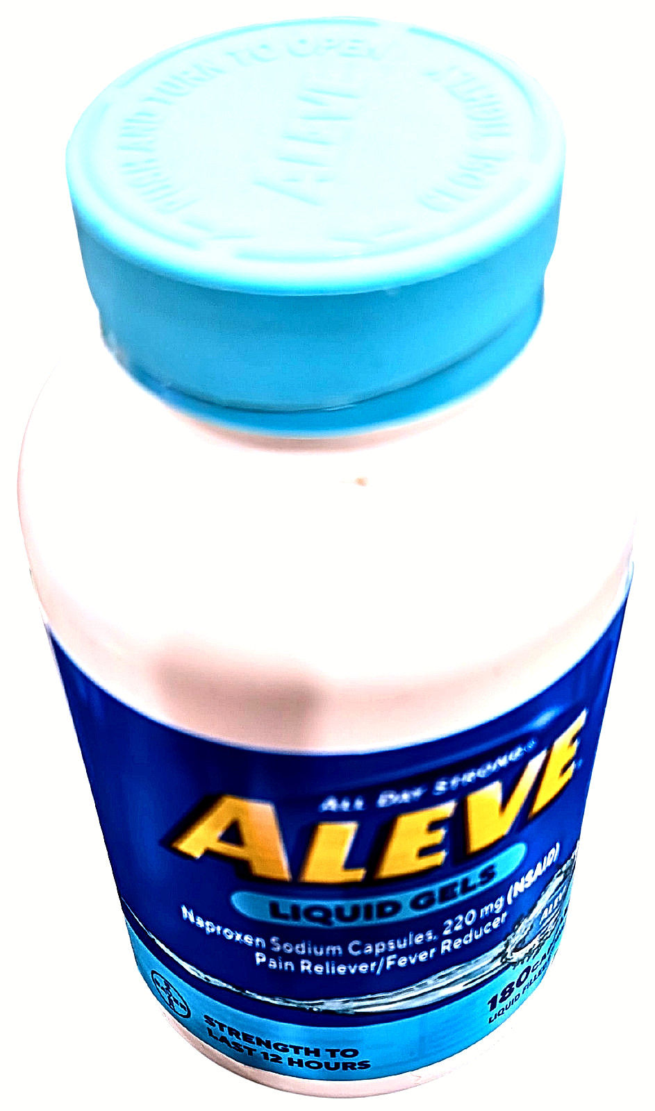 Aleve Liquid Gels Pain Reliever & Fever Reducer Naproxen Sodium 220 mg 180 Ct