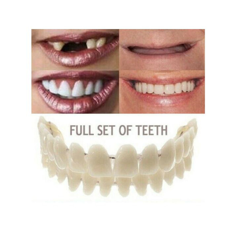 28pc/set Teeth DIY Denture Upper Lower False Teeth Dental Artificial Resin A1 A2