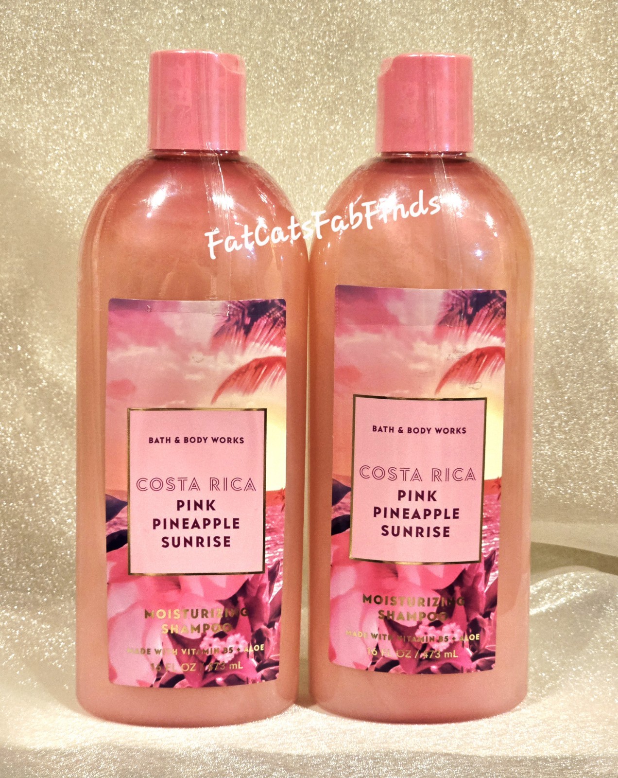 X2 PINK PINEAPPLE SUNRISE ? Shampoo Large 16oz Moisturizing Bath & Body Works
