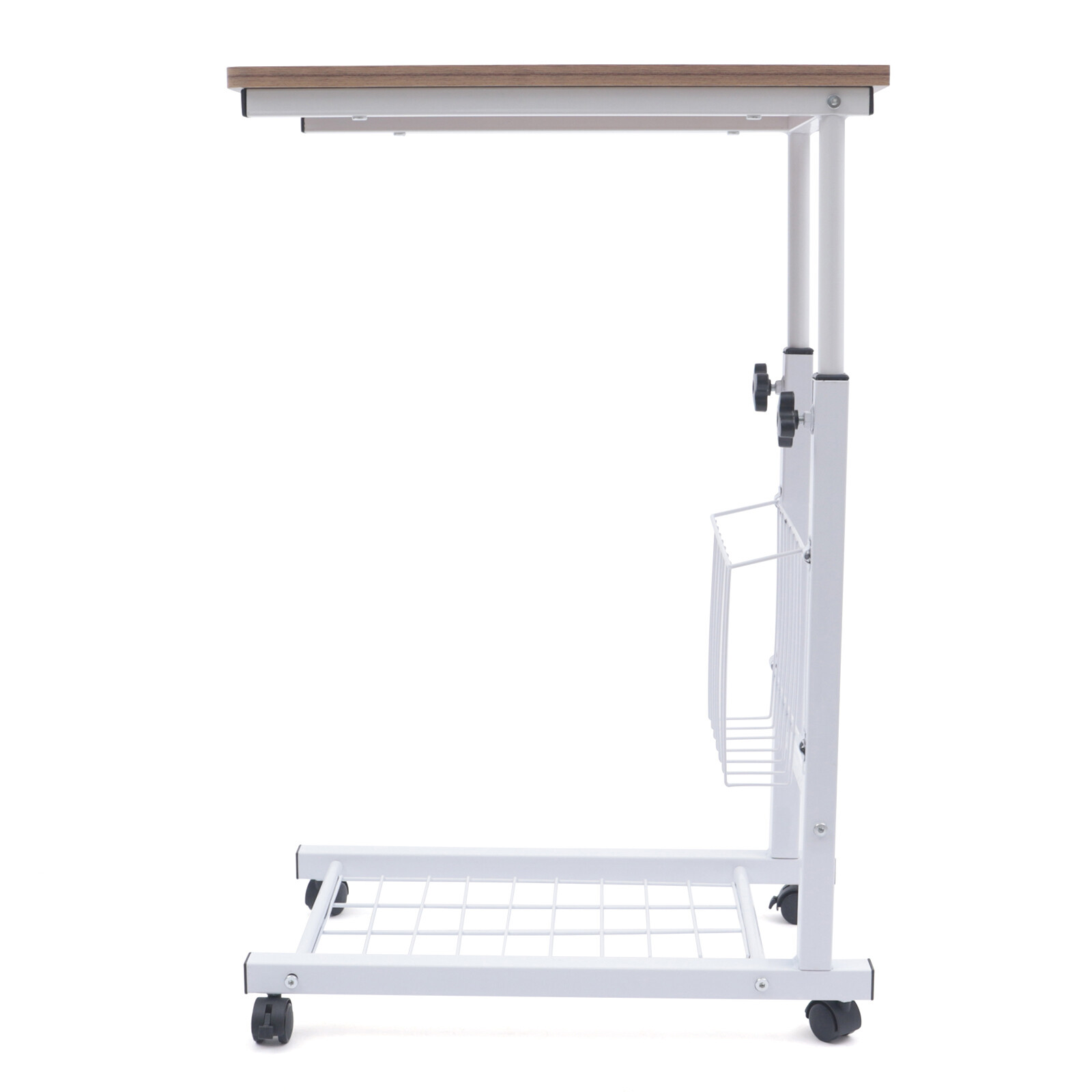 Bed Side Table Hospital Overbed Rolling Tray Adjustable Bedside Working Desk NEW