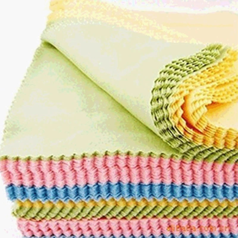 100pcs Microfiber Glasses Cleaning Cloth Wipe Glasses Lenses Clean Dust