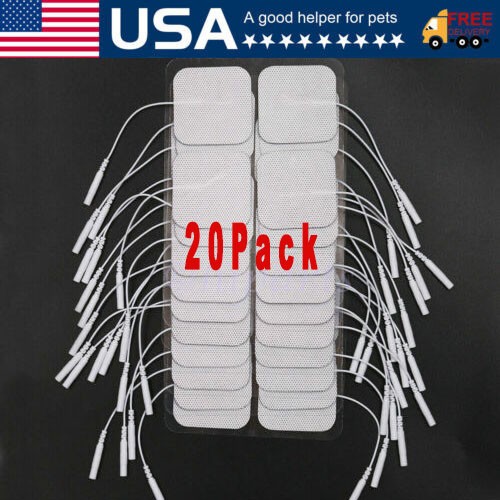40 TENS Electrode Pads EMS Replacement Unit 7000 3000 2×2 Muscle Stimulator BULK