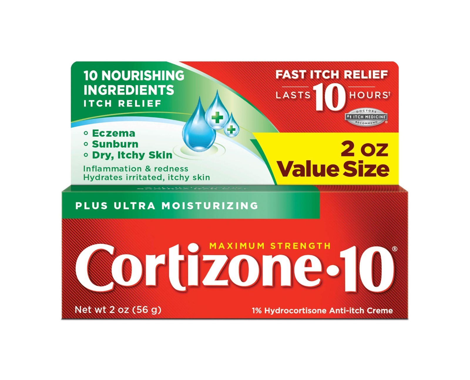 Maximum Strength Hydrocortisone Anti-Itch Cream with Moisturizers, 3-Pack, 2oz T