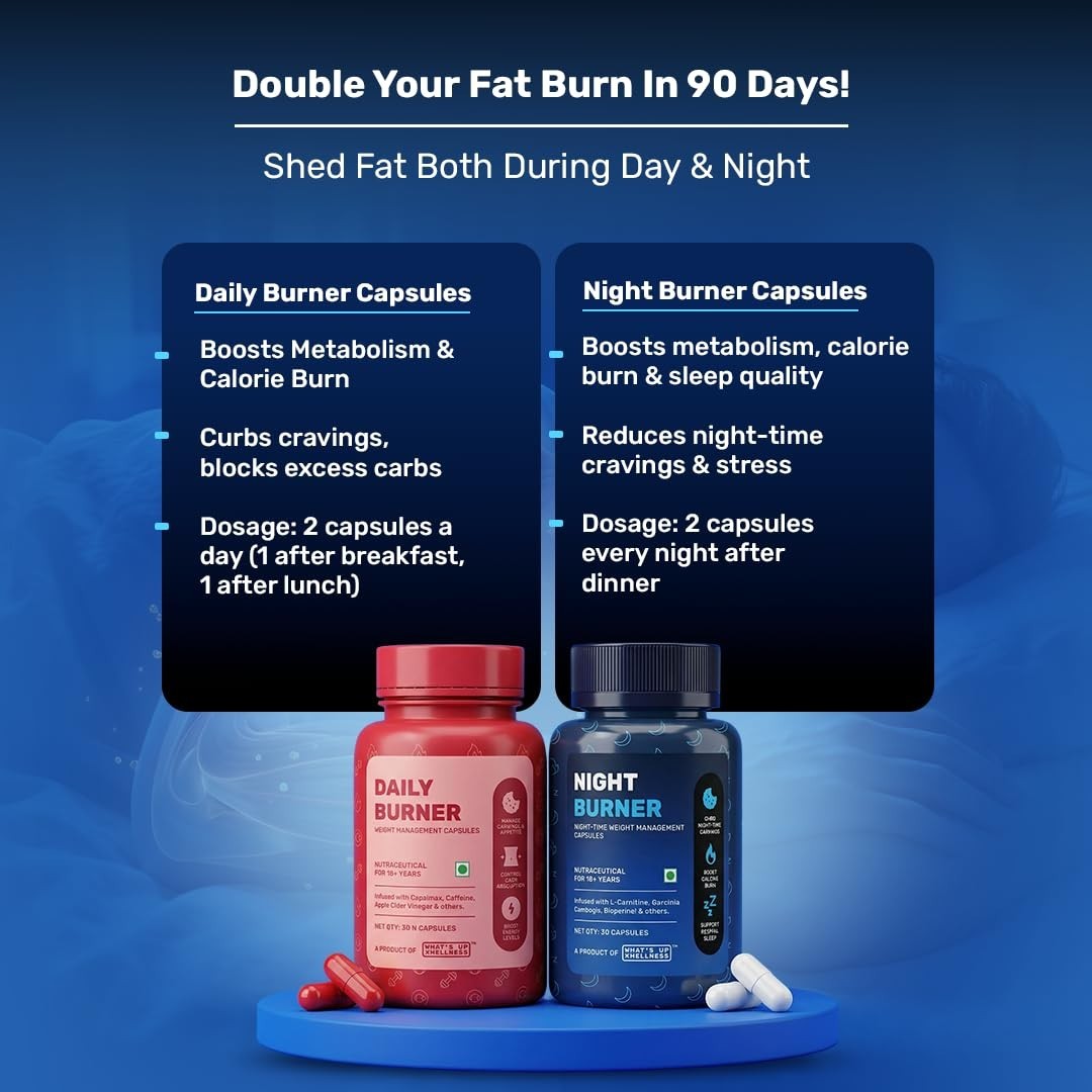 Night Burner Weight Management Capsules 30 Count Night-Time Wellness Care