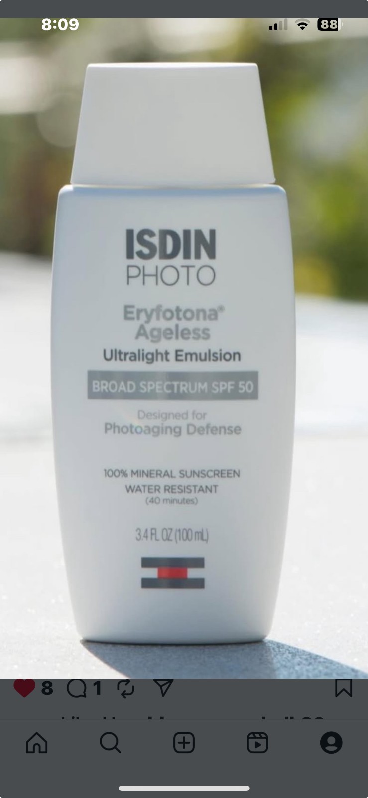 ISDIN Photo Eryfotona Ageless Ultralight Emulsion Broad Spectrum SPF 50…