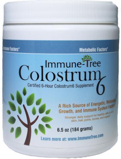 Immune-Tree Colostrum6 Certified 6-Hour Colostrum Supplement, 6.5 oz (184 grams)