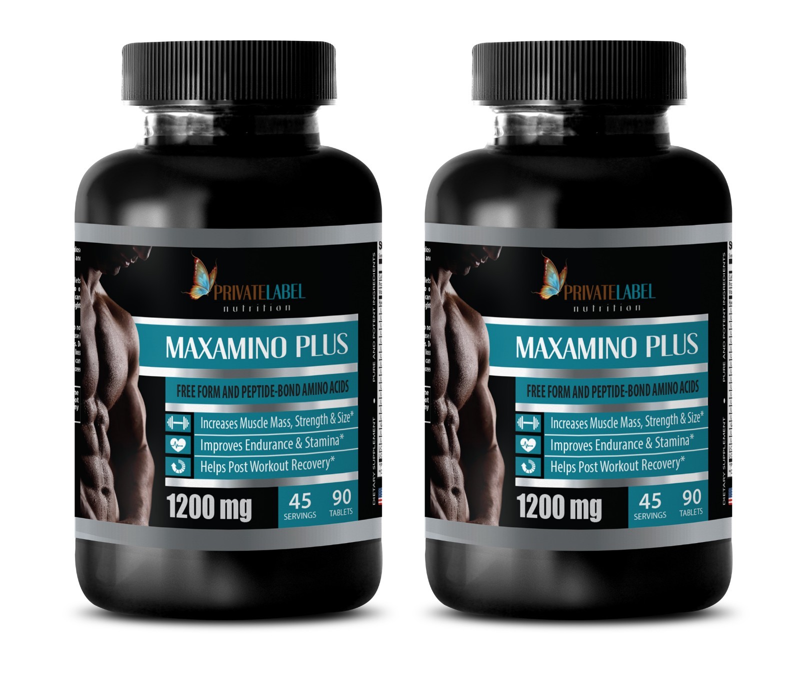 amino build – MAXAMINO PLUS COMPLEX – bcaa amino acids – 2 Bottles 180 Tablets
