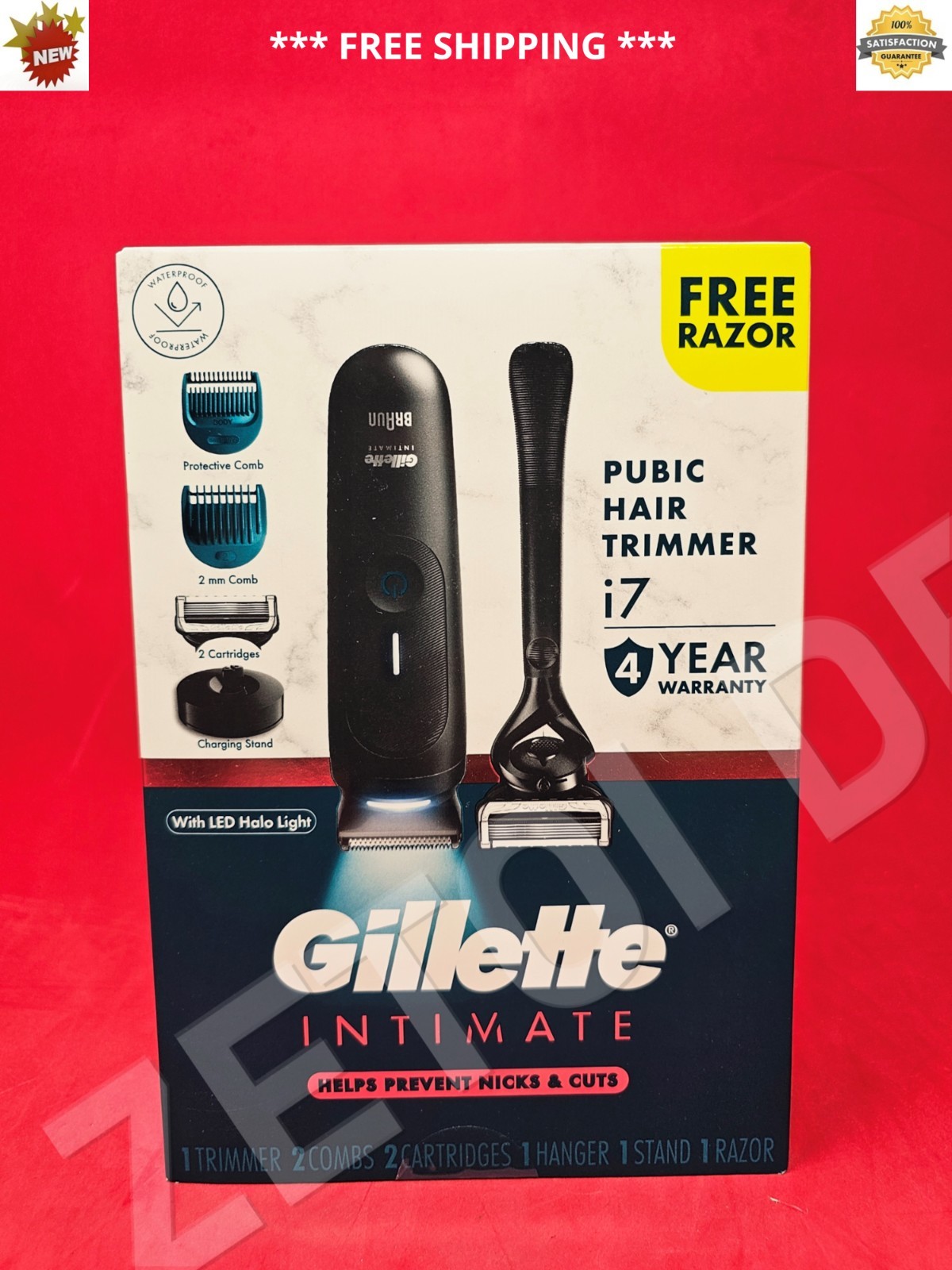 ***BRAND NEW*** Gillette Intimate i7 Men’s Premium BODY & PUBLIC HAIR Trimmer