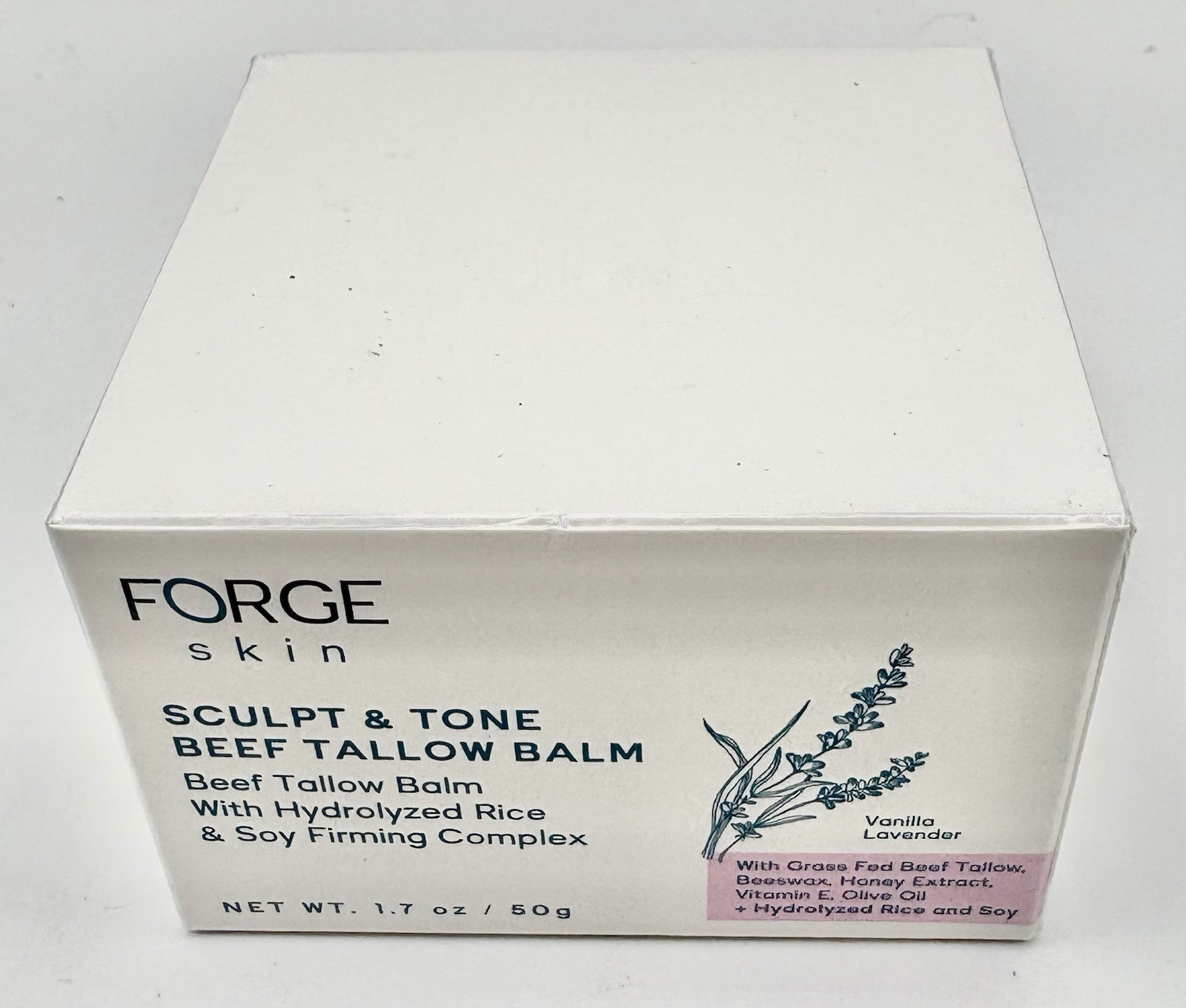 2 X Forge Skin Sculpt & Tone Beef Tallow Balm Vanilla Lavender 1.7 oz Sealed