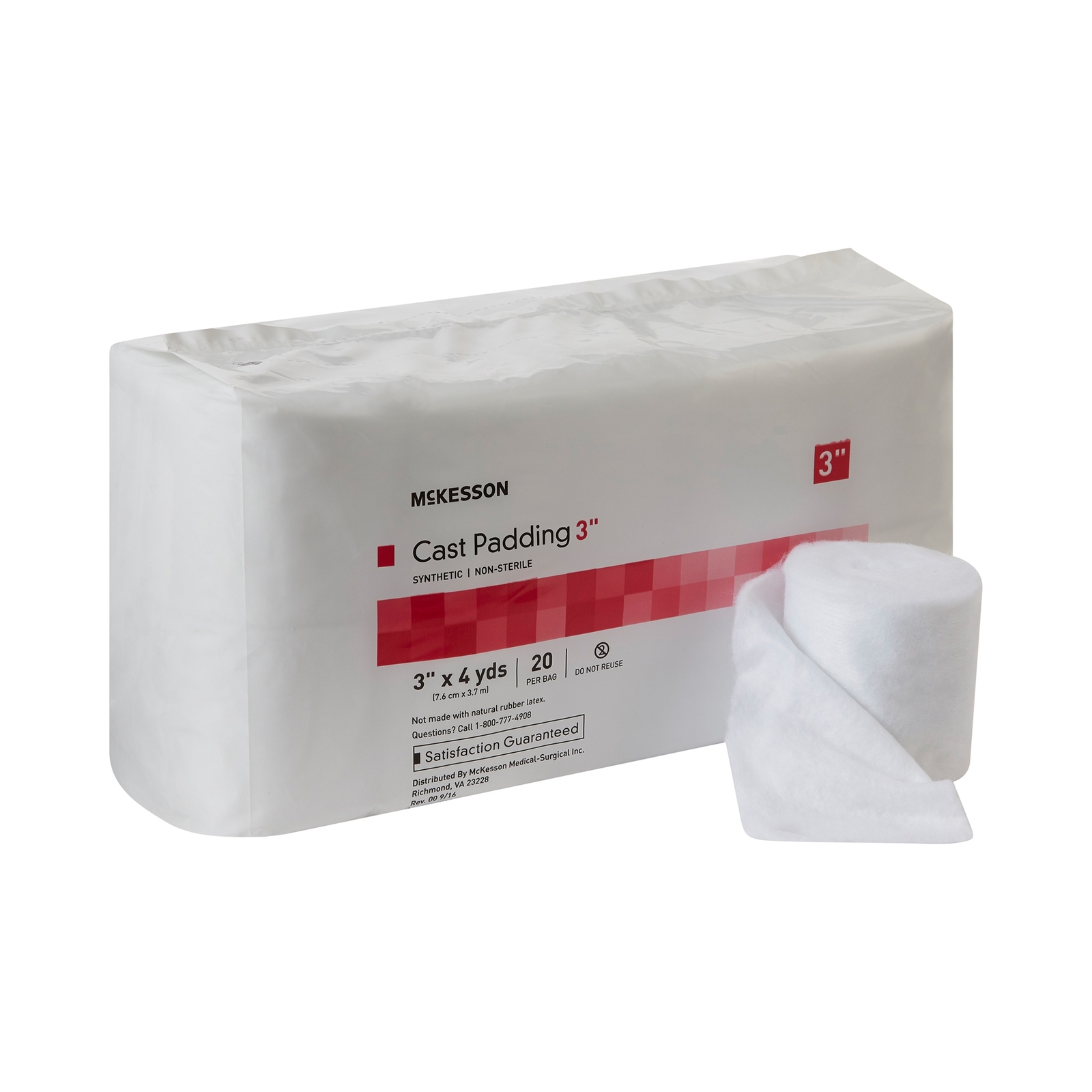 McKesson Cast Padding 3″ x 4 Yd Polyester White 16-CP3 20 Ct
