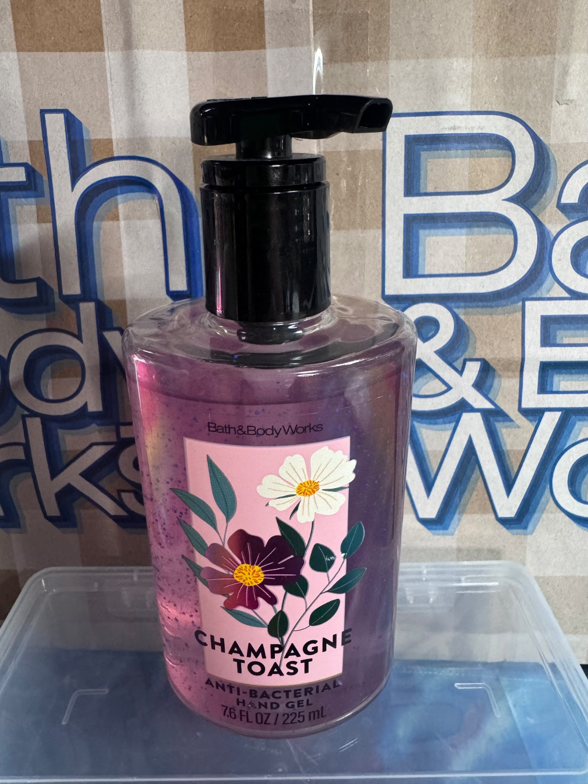 NEW! BATH & BODY WORKS CHAMPAGNE TOAST ANTI-BACTERIAL HAND GEL SANITIZER! 7.6OZ