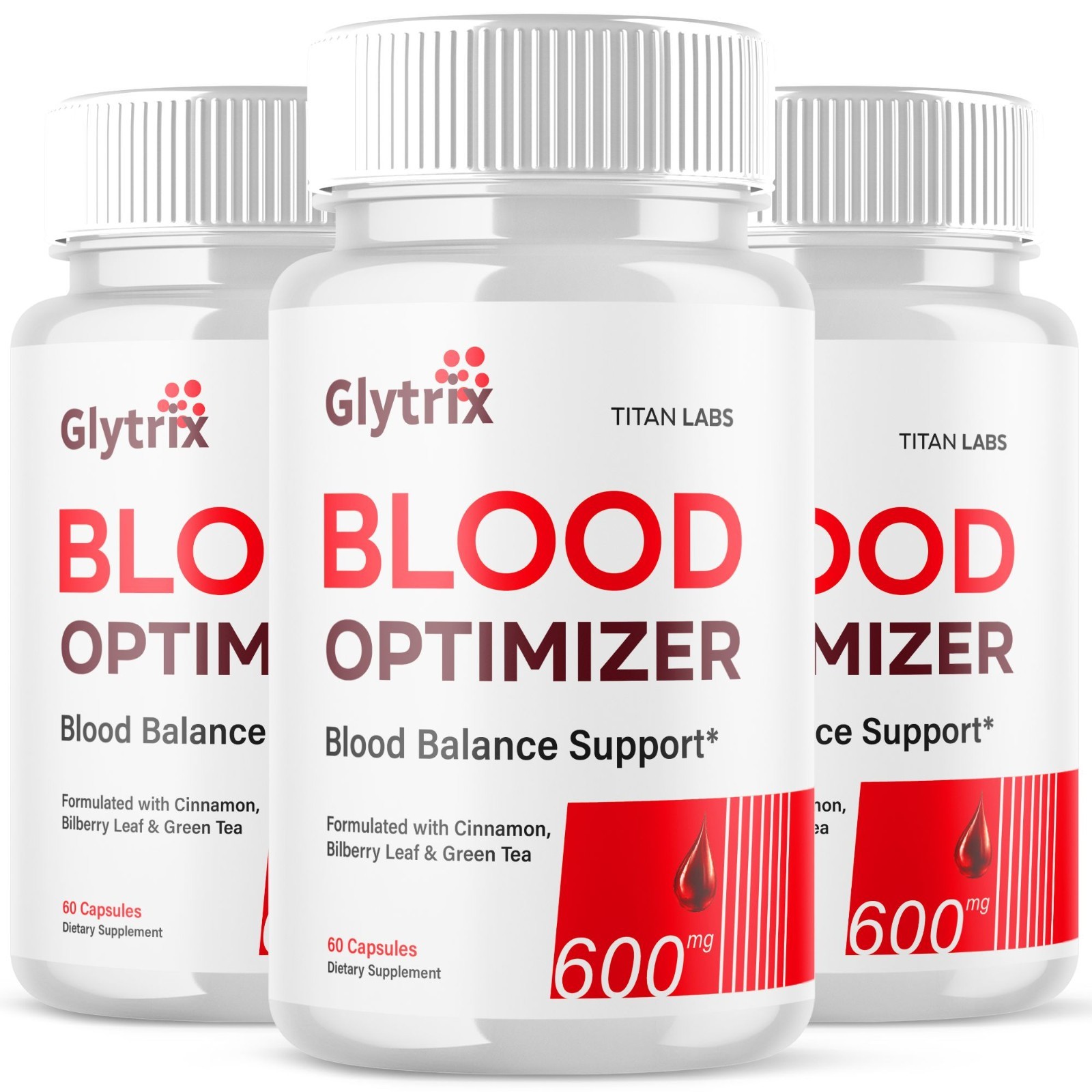 (3 Pack) Glytrix Pills Advanced Blood Support Supplement Gly Trix 180 Capsules
