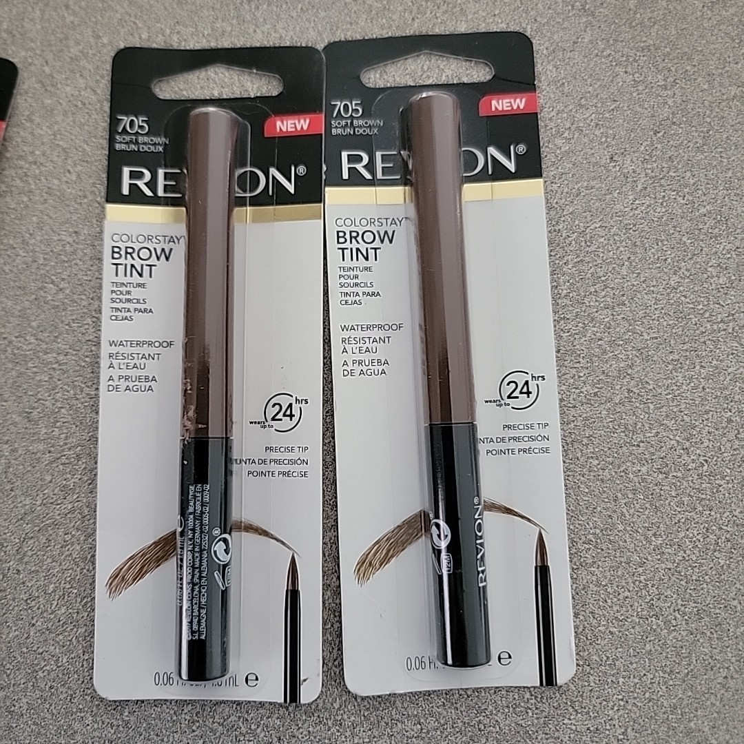 Revlon Colorstay Brow Tint 705 Soft Brown Waterproof 24 Hours 4 Pencils