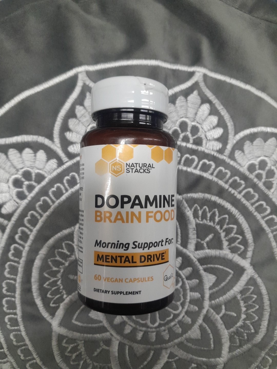Natural Stacks DOPAMINE Brain Food, Mental Drive Capsules – 60 Count, Exp02/2026