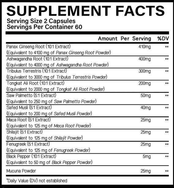 Panax Ginseng Support Testing Muscles Thyroid Gland Enhance Energy 120 Capsules