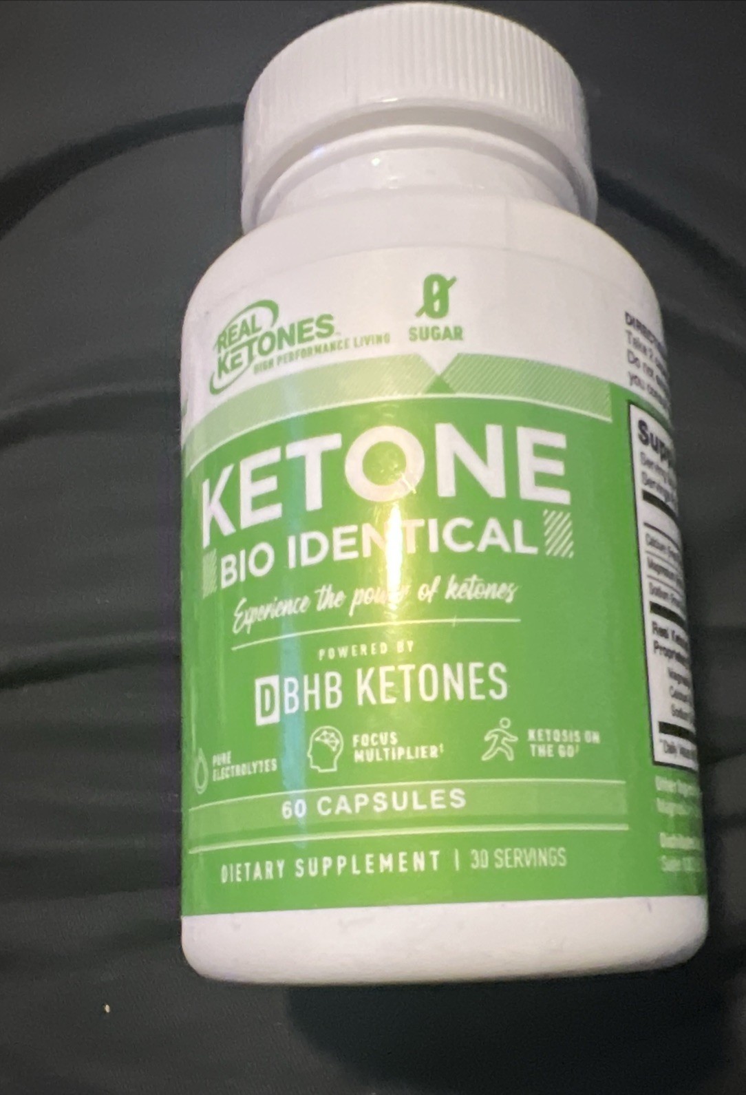 Real Ketones Ketone Bio Identical, Keto Electrolytes Supplement 60 Ct Exp 2/26