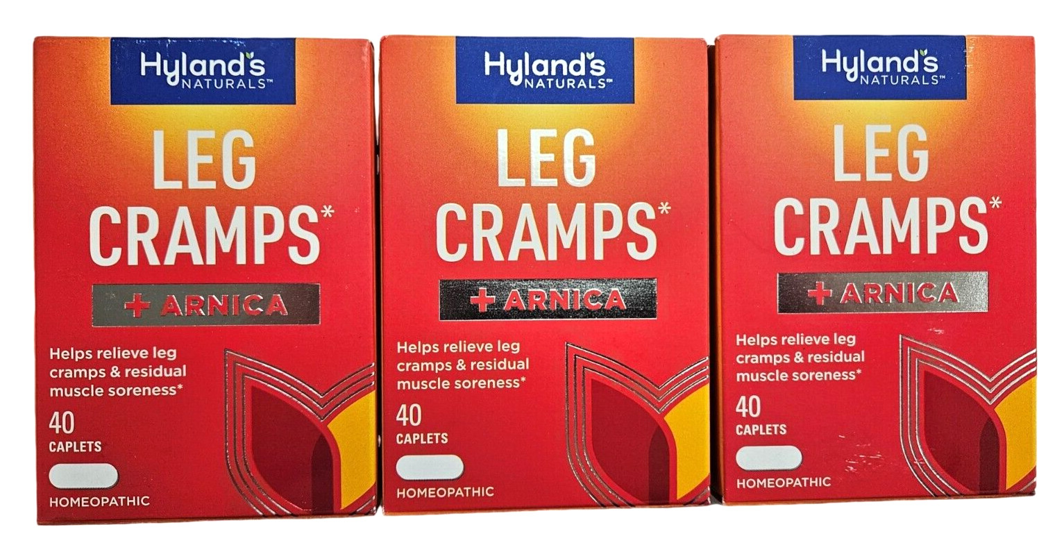Hylands Leg Cramps NOW WITH ARNICA! Homeopathic – 40ct caplets ( 3 boxes ) __