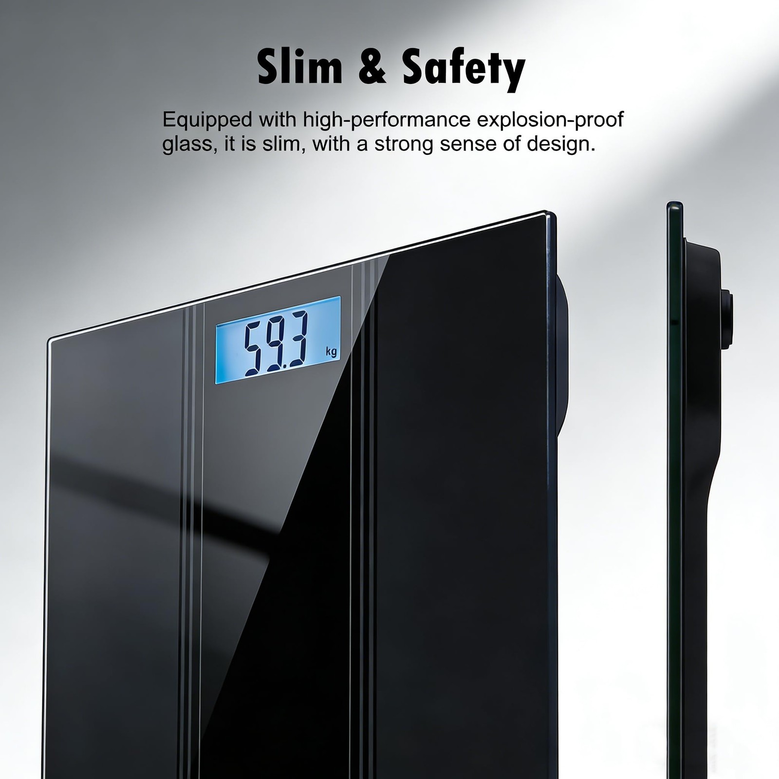 Highly Accurate Digital Bathroom Scale Body Weight LCD Backlit 400 lbs