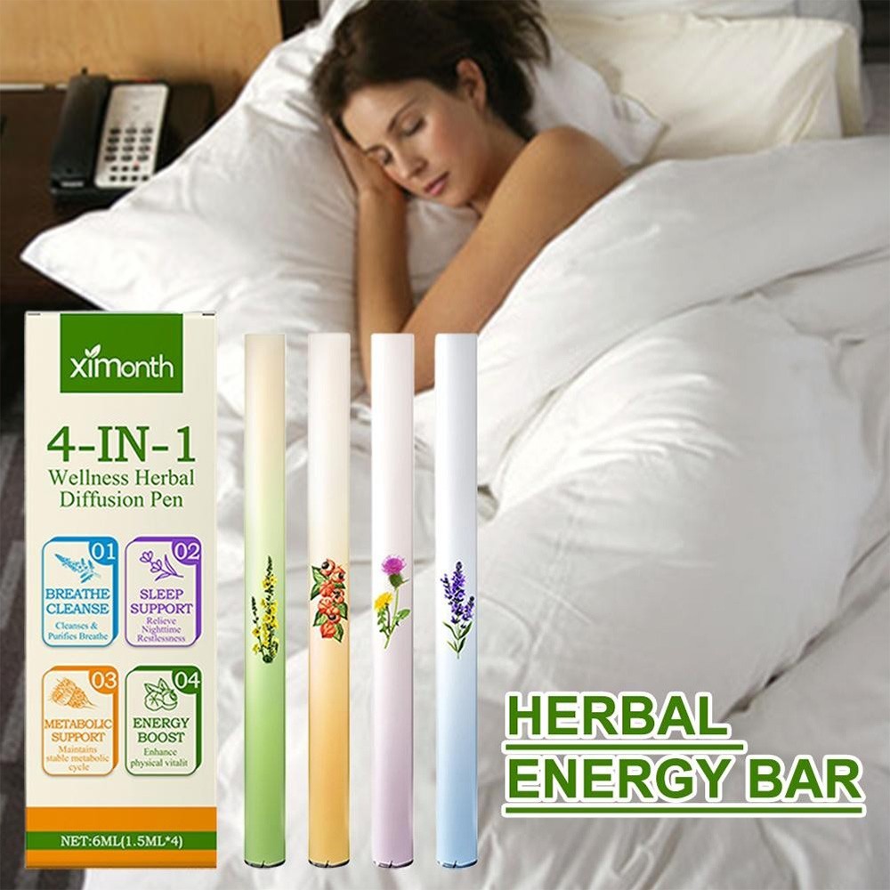 4X Natural Herbal Diffuser with Mullein Thyme Mint for Lung Health and Fresh Air