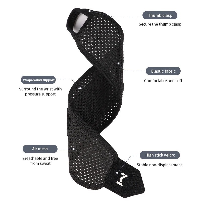 Adjustable Wrist Support Brace Strap Weightlifting Gym Sports Wristband