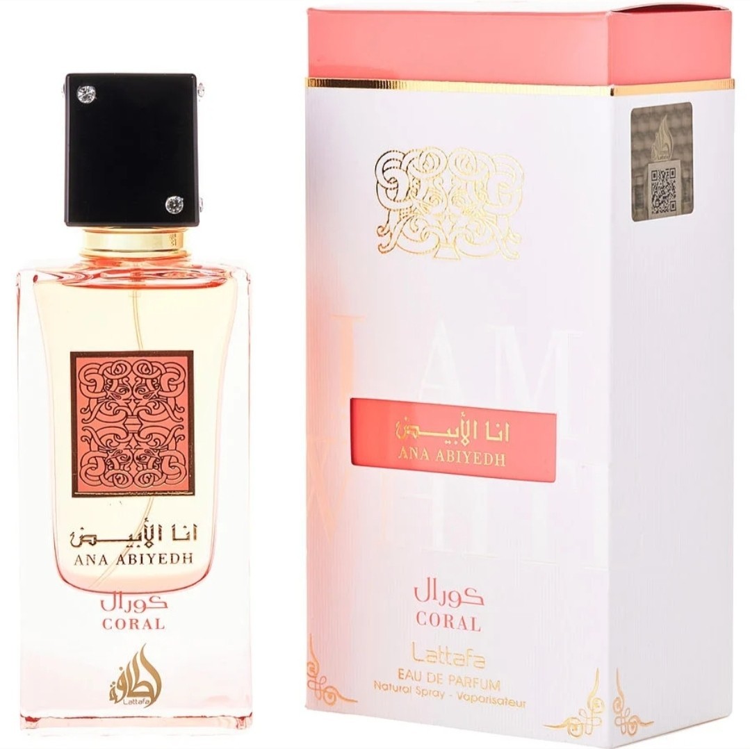 Lattafa Ana Abiyedh Coral Eau de Parfum Natural Spray 2.04 fl oz Regular Size