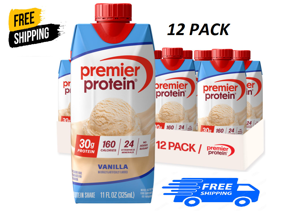 Premier Protein Shake, Vanilla, 30g Protein, 11 fl oz, 12 Ct